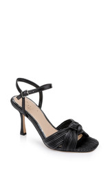 Black | Hydee Pleated Stiletto Sandal