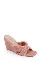 English Rose | Hype Pleated Wedge Mule