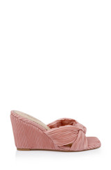 English Rose | Hype Pleated Wedge Mule