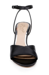 Black | Kaia Sandal with Crisscross Vamp