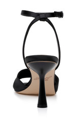 Black | Kaia Sandal with Crisscross Vamp