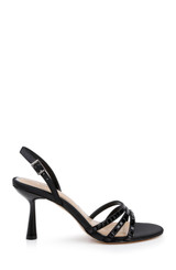 Black | Kathryn Bejeweled Stiletto Sandal