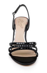 Black | Kathryn Bejeweled Stiletto Sandal
