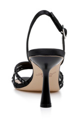 Black | Kathryn Bejeweled Stiletto Sandal