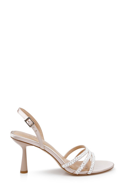 Champagne | Kathryn Bejeweled Stiletto Sandal