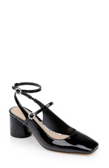 Black | Keilani Block Round Heeled Mary Jane