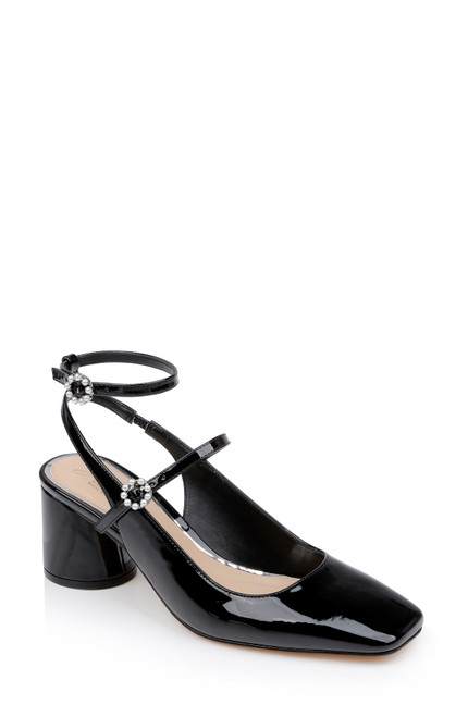 Black | Keilani Block Round Heeled Mary Jane