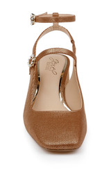 Gold | Keilani Block Round Heeled Mary Jane