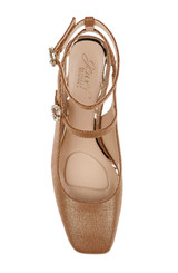 Gold | Keilani Block Round Heeled Mary Jane