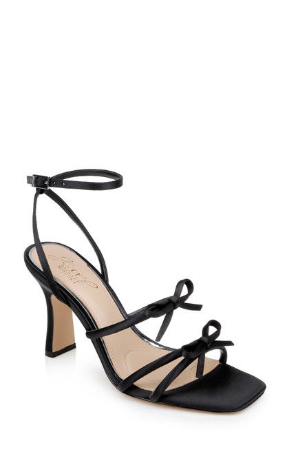 Black | Kiyomi Delicate Sandal with Bow Straps