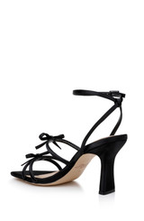 Black | Kiyomi Delicate Sandal with Bow Straps