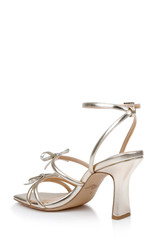 Gold | Kiyomi II Metallic Delicate Sandal with Bow Straps