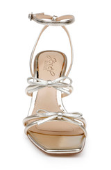 Gold | Kiyomi II Metallic Delicate Sandal with Bow Straps