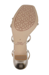 Gold | Kiyomi II Metallic Delicate Sandal with Bow Straps