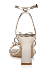 Gold | Kiyomi II Metallic Delicate Sandal with Bow Straps