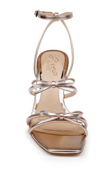 Rosegold | Kiyomi II Metallic Delicate Sandal with Bow Straps