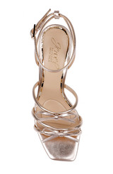 Rosegold | Kiyomi II Metallic Delicate Sandal with Bow Straps