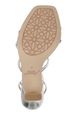 Silver Metallic | Kiyomi II Metallic Delicate Sandal with Bow Straps Sole