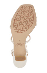 White Matte | Kiyomi II Metallic Delicate Sandal with Bow Straps Sole