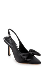 Black | Kourtnay Stiletto Slingback with Large Bow
