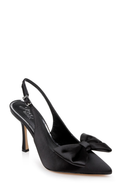 Black | Kourtnay Stiletto Slingback with Large Bow