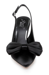 Black | Kourtnay Stiletto Slingback with Large Bow