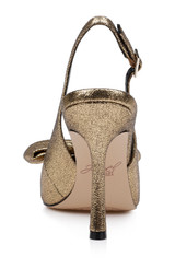 Gold | Kourtnay Stiletto Slingback with Large Bow