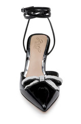 Black | Kynlee Wraparound Ankle Strap Stiletto