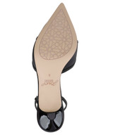 Black | Talasia Pointed Toe Kitten Heels