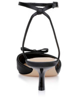 Black | Talasia Pointed Toe Kitten Heels