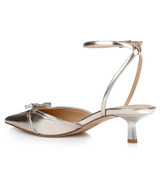 Gold Metallic | Talasia Pointed Toe Kitten Heels