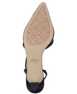 Black Mesh Tammy Mesh Pointed Toe Slingback Stiletto Heels Top