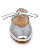 Silver Metallic | Taylore Round Toe Mary Jane Flats