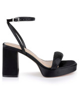 Black | Teddi Platform Block Heels