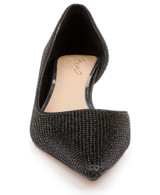 Black | Teegan Pointed Toe Kitten Heel Pumps