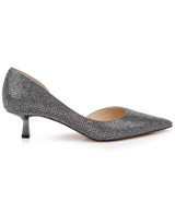 Smoke | Teegan Pointed Toe Kitten Heel Pumps