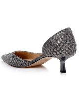 Smoke | Teegan Pointed Toe Kitten Heel Pumps