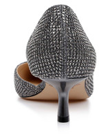 Smoke | Teegan Pointed Toe Kitten Heel Pumps