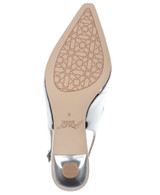 Silver Disco | Tierney Braided Slingback Pumps