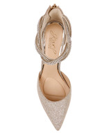 Gold Glitter | Tinsley Pointed Toe Block Heel Pumps