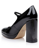 Black Patent | Trisha Mary Jane Platform Pumps in Patent Leather