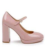 Blush Patent | Trisha Mary Jane Platform Pumps in Patent Leather