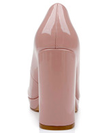 Blush Patent | Trisha Mary Jane Platform Pumps in Patent Leather