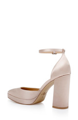 Dark Nude | Stephanie Platform Pumps Back Side