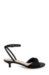 Black | Nance Kitten Heel Sandals Side