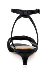 Black | Nance Kitten Heel Sandals Back