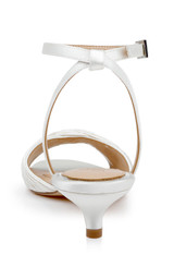 Ivory | Nance Kitten Heel Sandals Back
