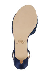 Navy | Nance Kitten Heel Sandals Sole