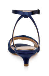 Navy | Nance Kitten Heel Sandals Back