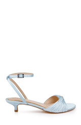 Sky Blue | Nance Kitten Heel Sandals Side